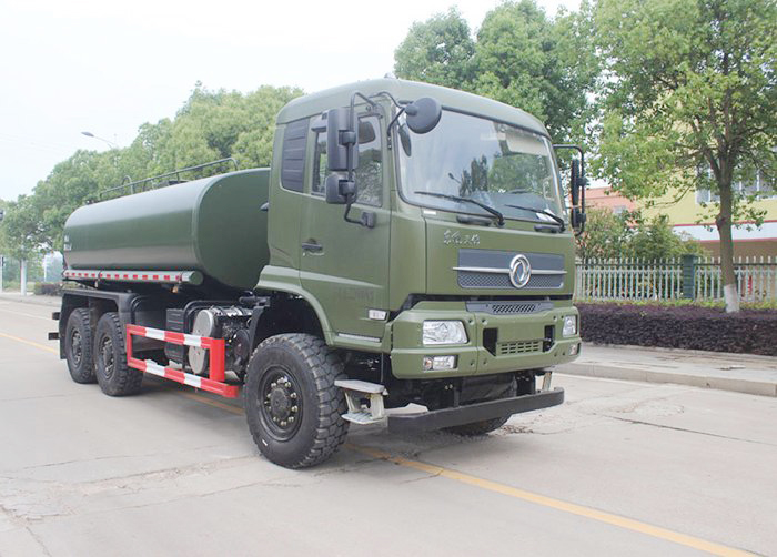 國六新款東風天錦六驅越野灑水車底盤配置參數細節展示